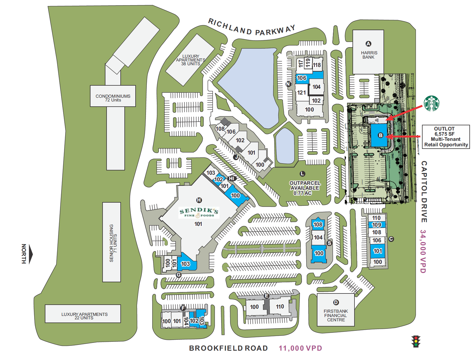 Sendik's Towne Centre site plan